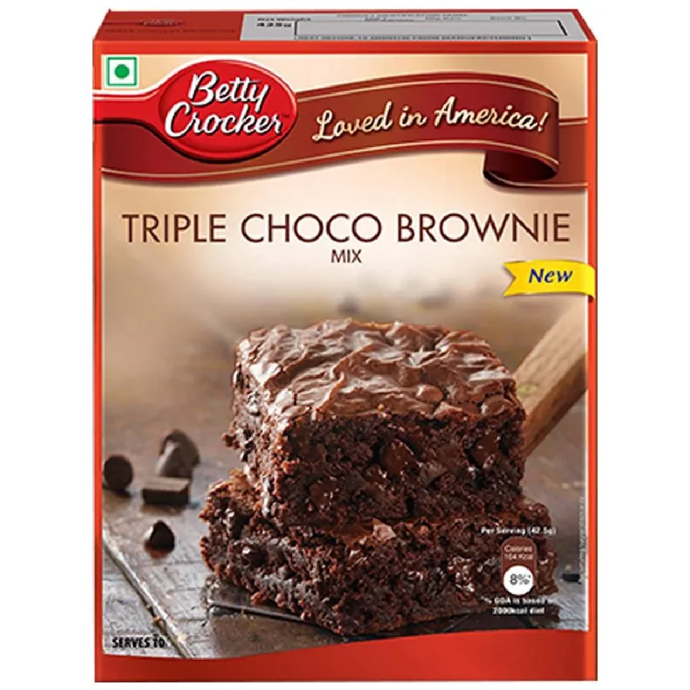Betty Crocker Triple Choco Brownie Mix, 425 g-1.webp